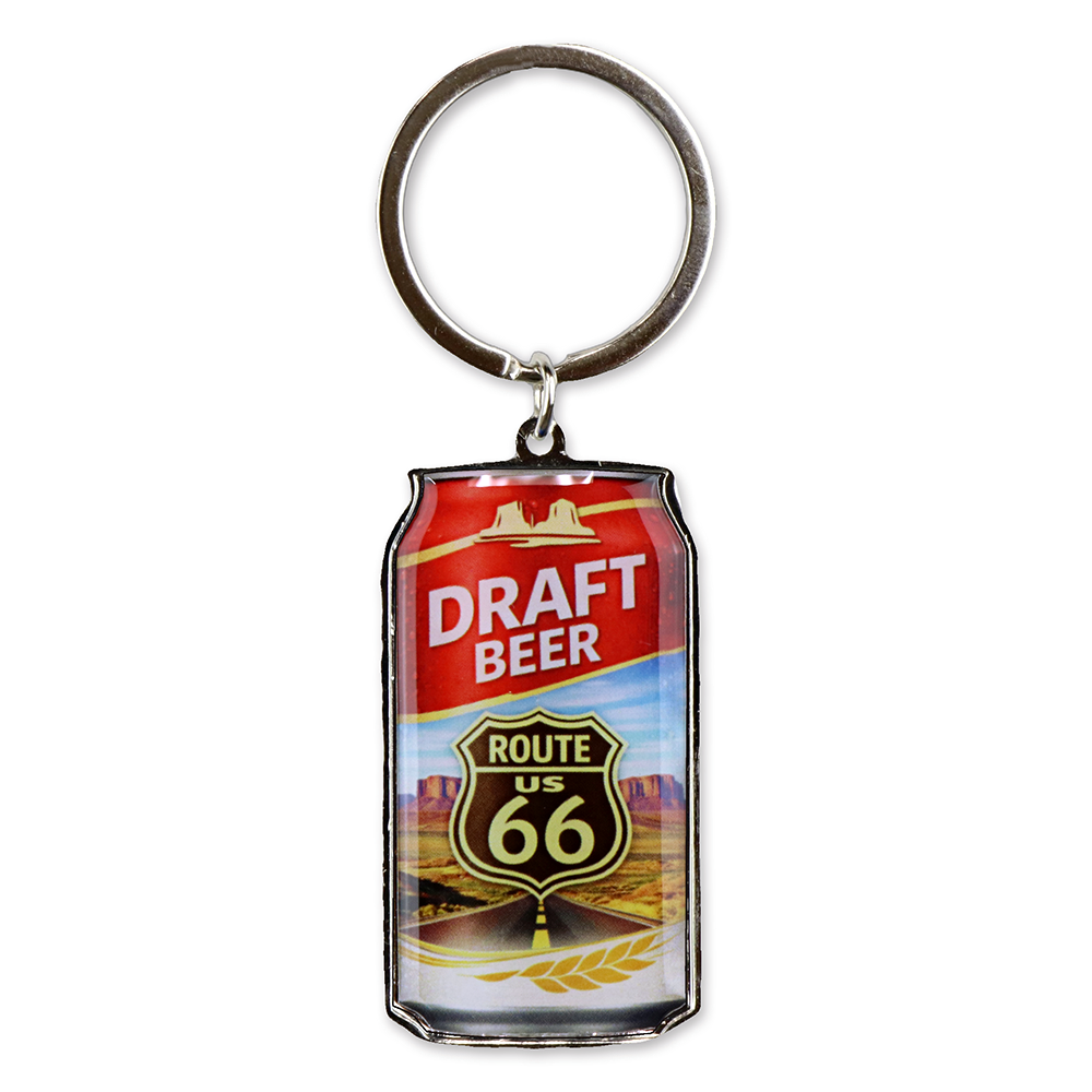 RT 66 缶 ＆ ボトル オープナー キーリング  RT 66 DRAFT BEER
