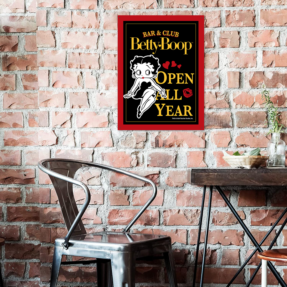 ベティー ブープ（Betty Boop）ティン サイン BAR & CLUB Betty Boop