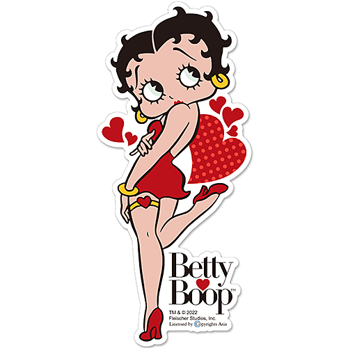 ベティー ブープ（Betty Boop）ラージ サイズ ダイカット ステッカー 24.0cm BB-ST-001A