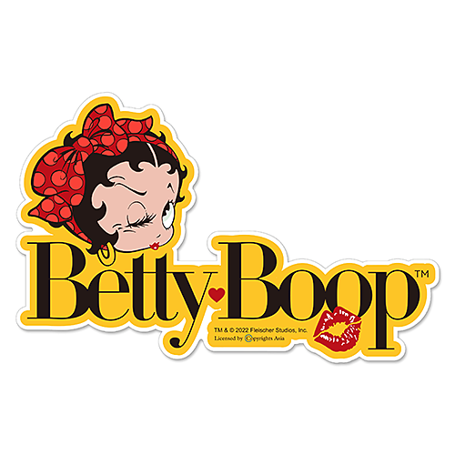ベティー ブープ（Betty Boop）ラージ サイズ ダイカット ステッカー 22.5cm BB-ST-002B