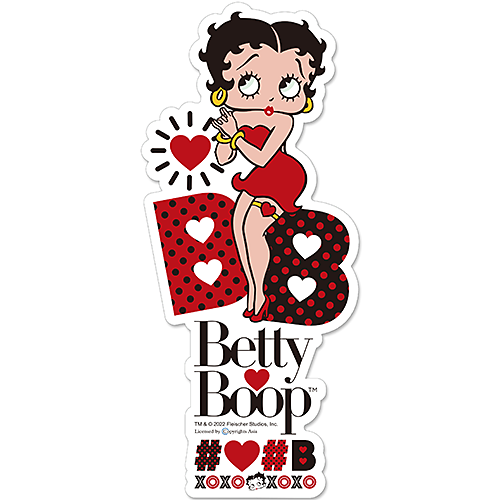 ベティー ブープ（Betty Boop）ラージ サイズ ダイカット ステッカー 24.0cm BB-ST-003C