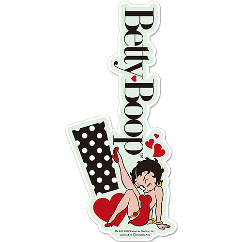 ベティー ブープ（Betty Boop）ラージ サイズ ダイカット ステッカー 24.0cm BB-ST-004D