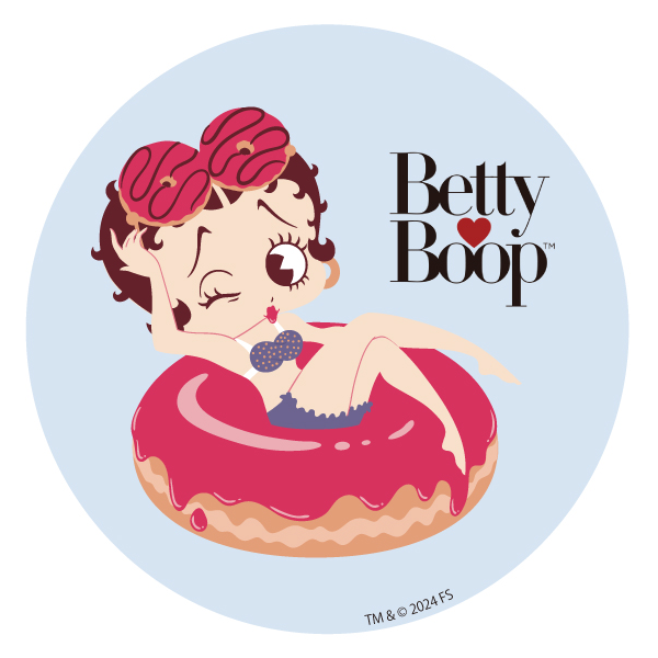 ベティー ブープ（Betty Boop）ラウンド ステッカー BB-ST-005C