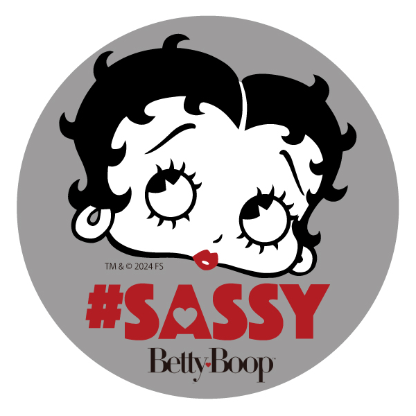 ベティー ブープ（Betty Boop）ラウンド ステッカー BB-ST-005E