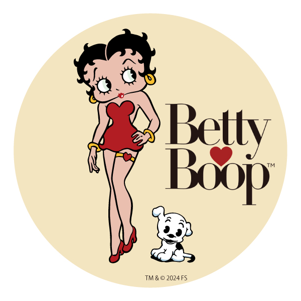 ベティー ブープ（Betty Boop）ラウンド ステッカー BB-ST-005F