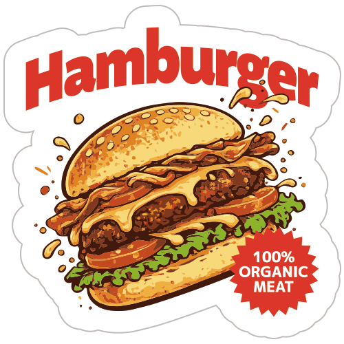 ダイナー ステッカー HUMBERGER