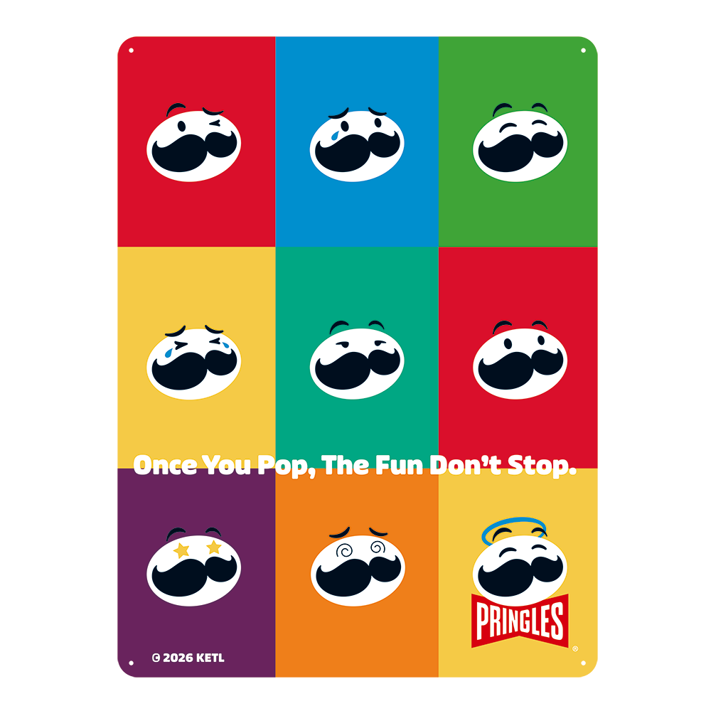 プリングルズ（PRINGLES）ティン サイン Once You Pop, The Fun Don't Stop.