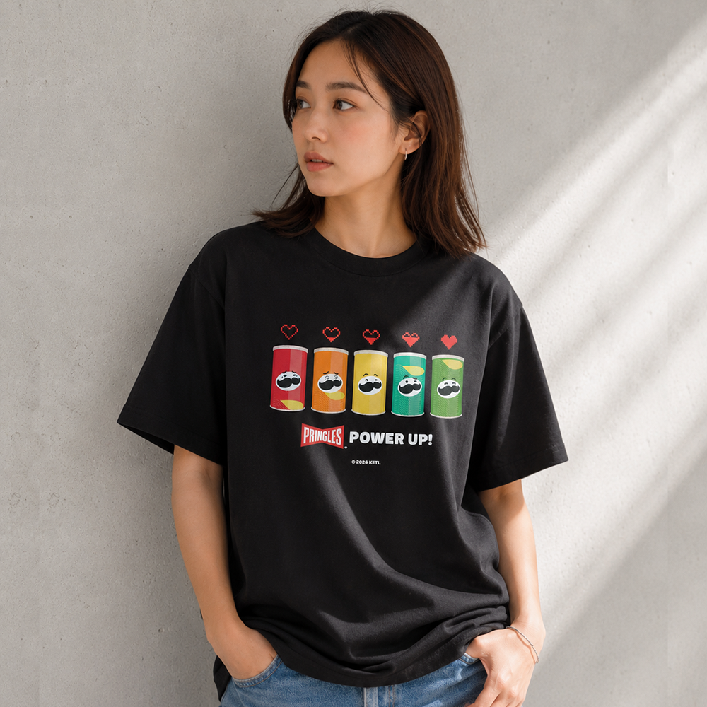 プリングルズ Tシャツ CANS ブラック