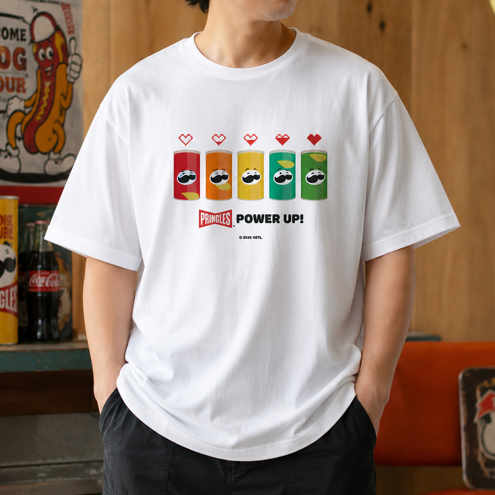 プリングルズ Tシャツ CANS ホワイト