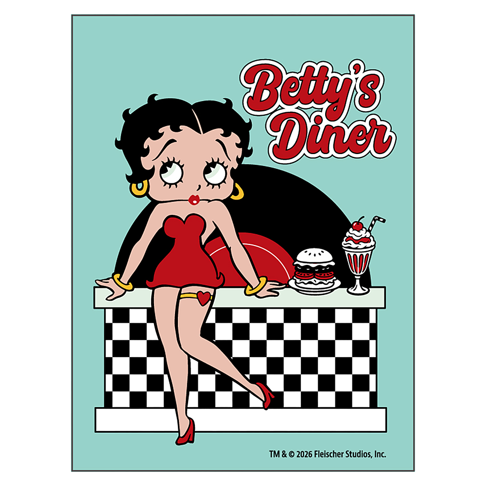 ベティー ブープ（Betty Boop）ステッカー Betty's Diner