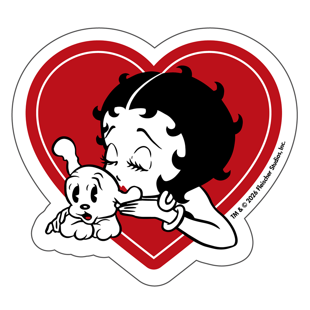 ベティー ブープ（Betty Boop）ステッカー Kiss