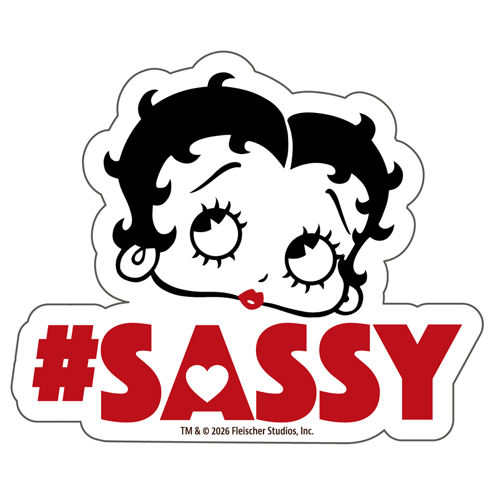 ベティー ブープ（Betty Boop）ステッカー SASSY