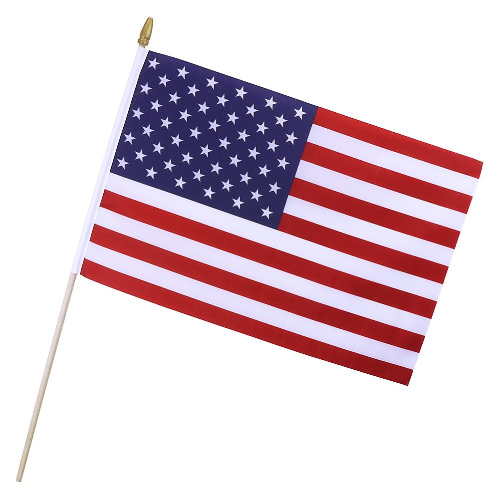 12x18 in スティック フラッグ USA
