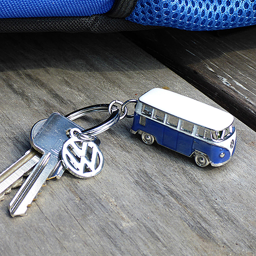 VW Collection ＜by BRISA＞ T1 BUS 3D キーリング ブルー