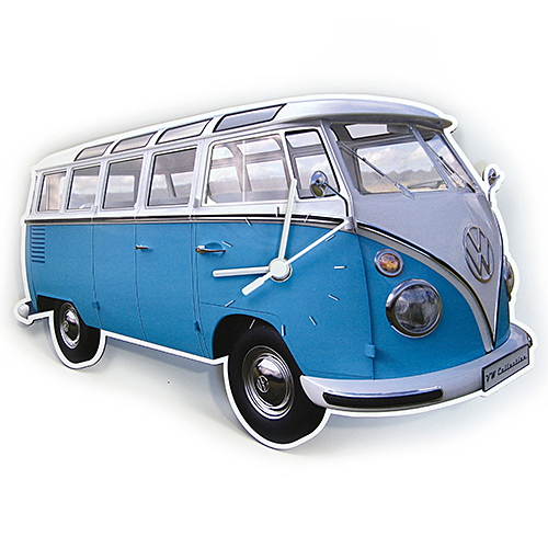 VW Collection ＜by BRISA＞ T1 BUS ウォール クロック ブルー