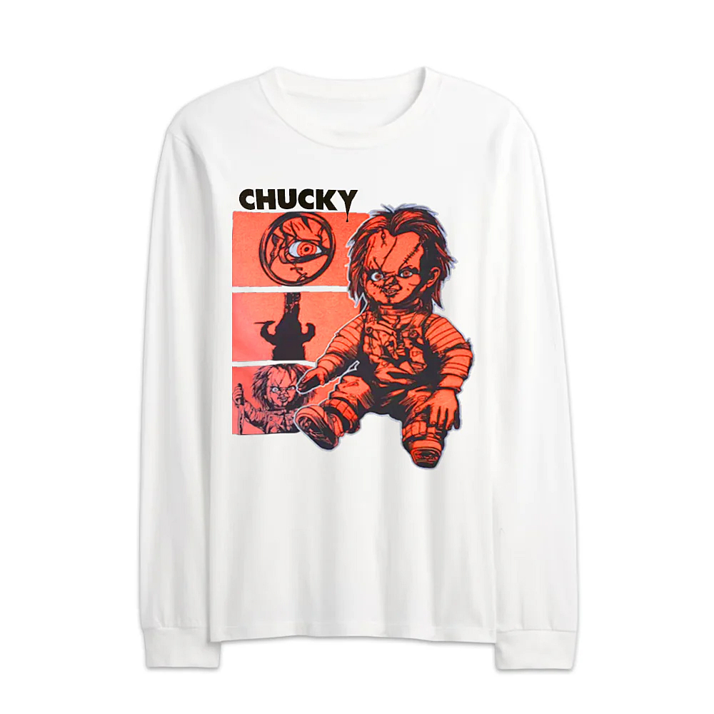 ロング スリーブ Tシャツ Chucky Childs Graphic ホワイト