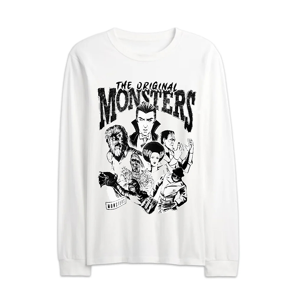 ロング スリーブ Tシャツ Universal Monsters Graphic ホワイト