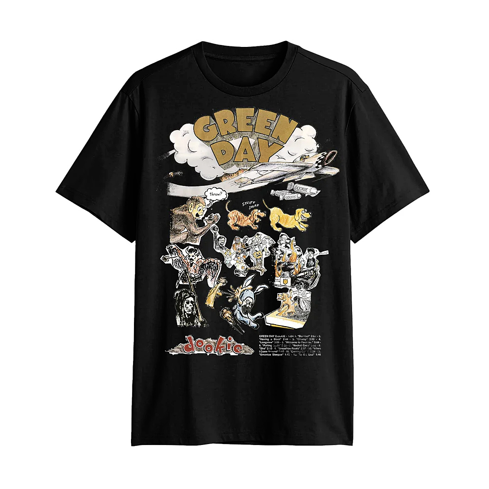 Tシャツ Green Day Dookie Album Graphic ブラック