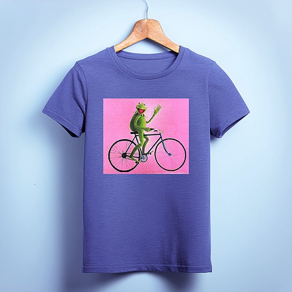 Tシャツ The Muppets Kermit Bike Wave
