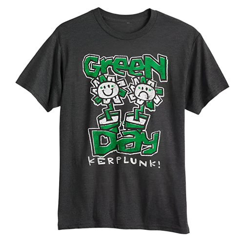 Tシャツ Green Day Kerplunk Flowers グレー