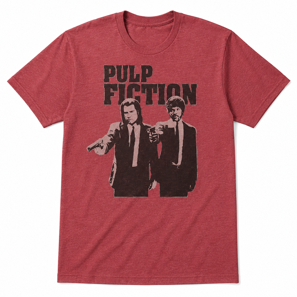 Tシャツ Pulp Fiction ヘザー レッド