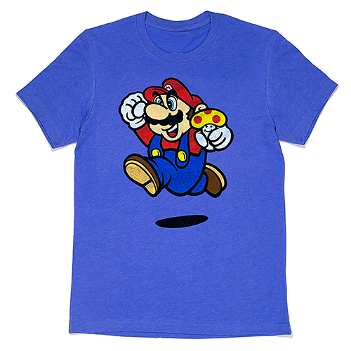 Tシャツ SUPER MARIO ヘザーブルー