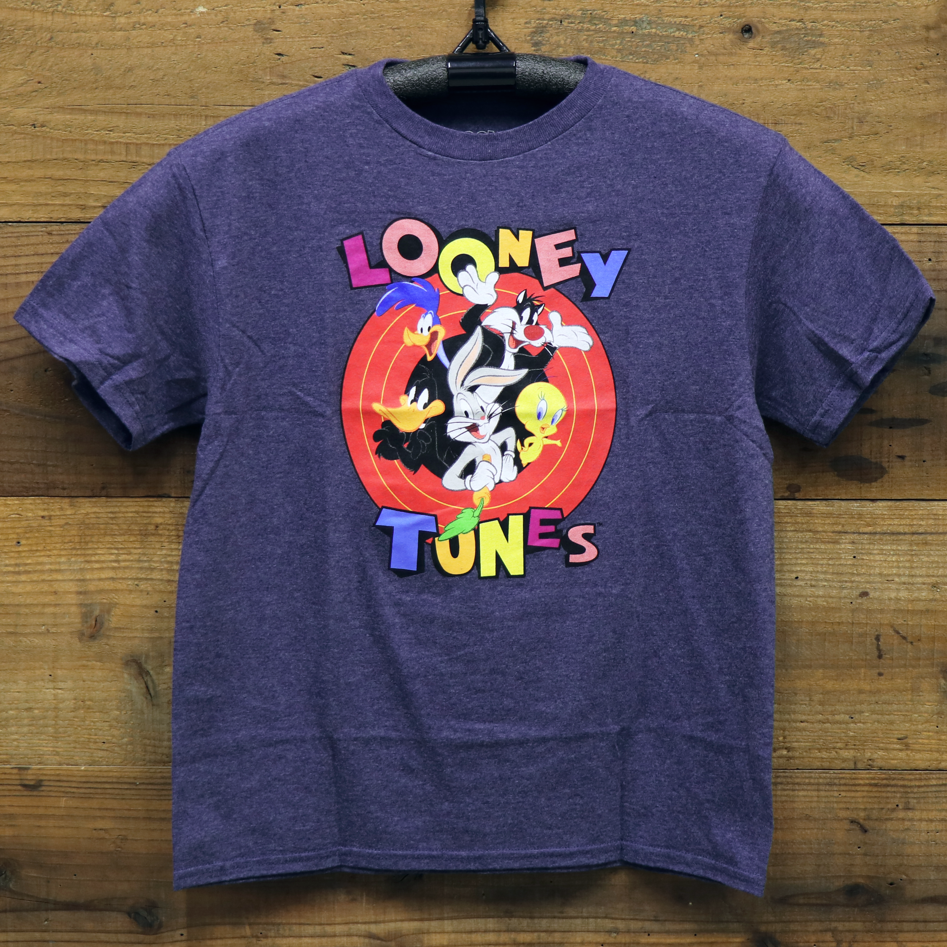キッズ（子供用）Tシャツ LOONEY TUNES 杢ネイビー