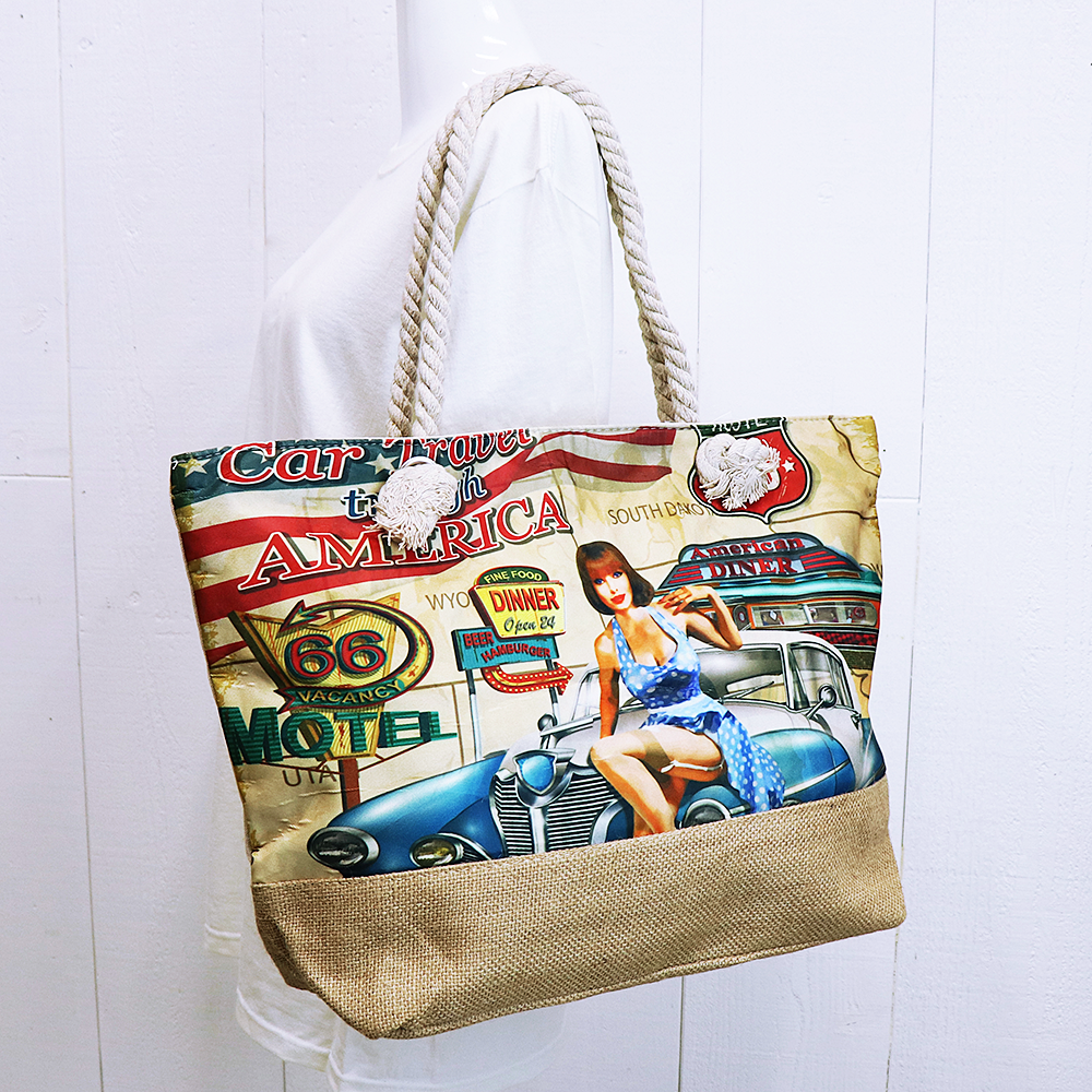 RT 66 デジタル プリント トートバッグ