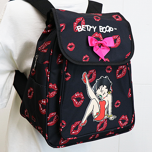 ベティー ブープ（Betty Boop）ミニ バック パック シッティング ウィズ リップス