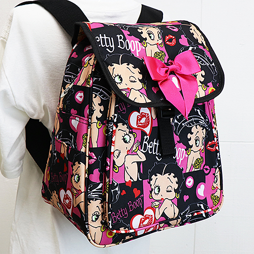 ベティー ブープ（Betty Boop）ミニ バック パック ピンク レオパード
