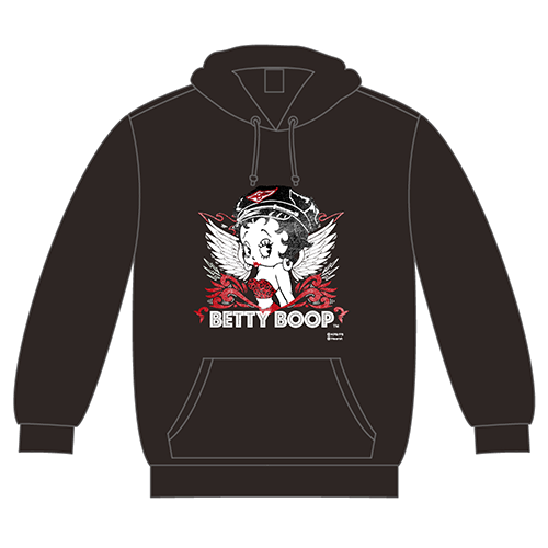ベティー ブープ（Betty Boop）フーディー Angel Betty ブラック