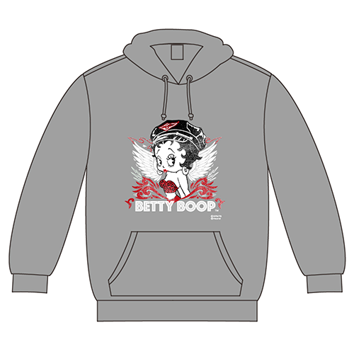 ベティー ブープ（Betty Boop）フーディー Angel Betty グレー