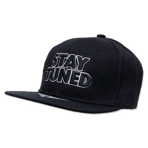 フラット バイザー キャップ Stay Tuned ソリッド ブラック