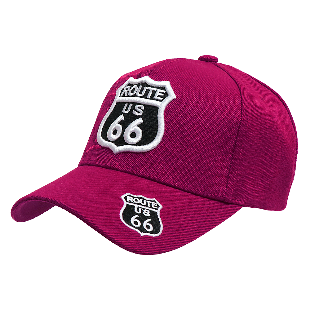 ROUTE 66 キャップ ROAD SHIELD 66-AC-CP-023BUR バーガンディ