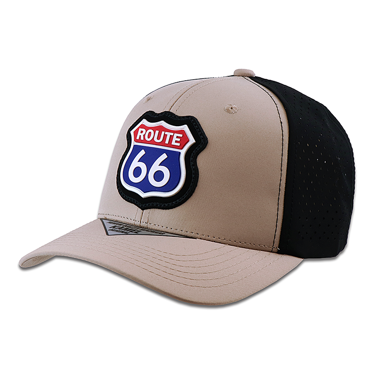ROUTE 66 キャップ HYDRO PERFORATED 66-AC-CP-029KHBK カーキ／ブラック