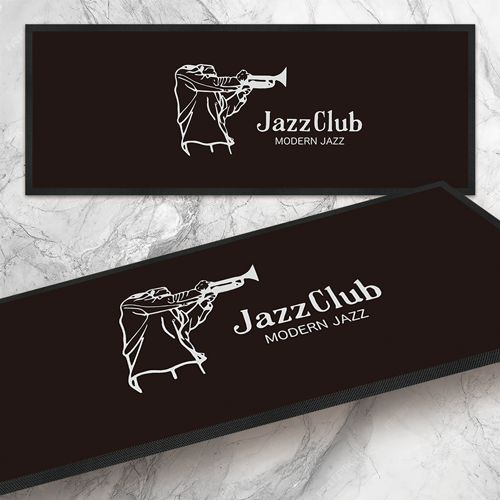 ラバー バー マット Jazz Club ブラック
