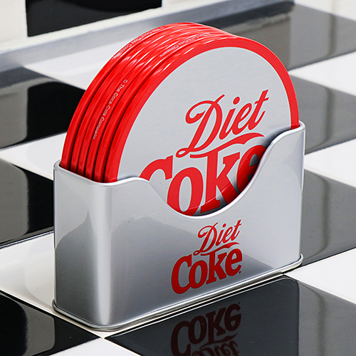 COKE ティン ラウンド ディスク コースター 6枚 セット