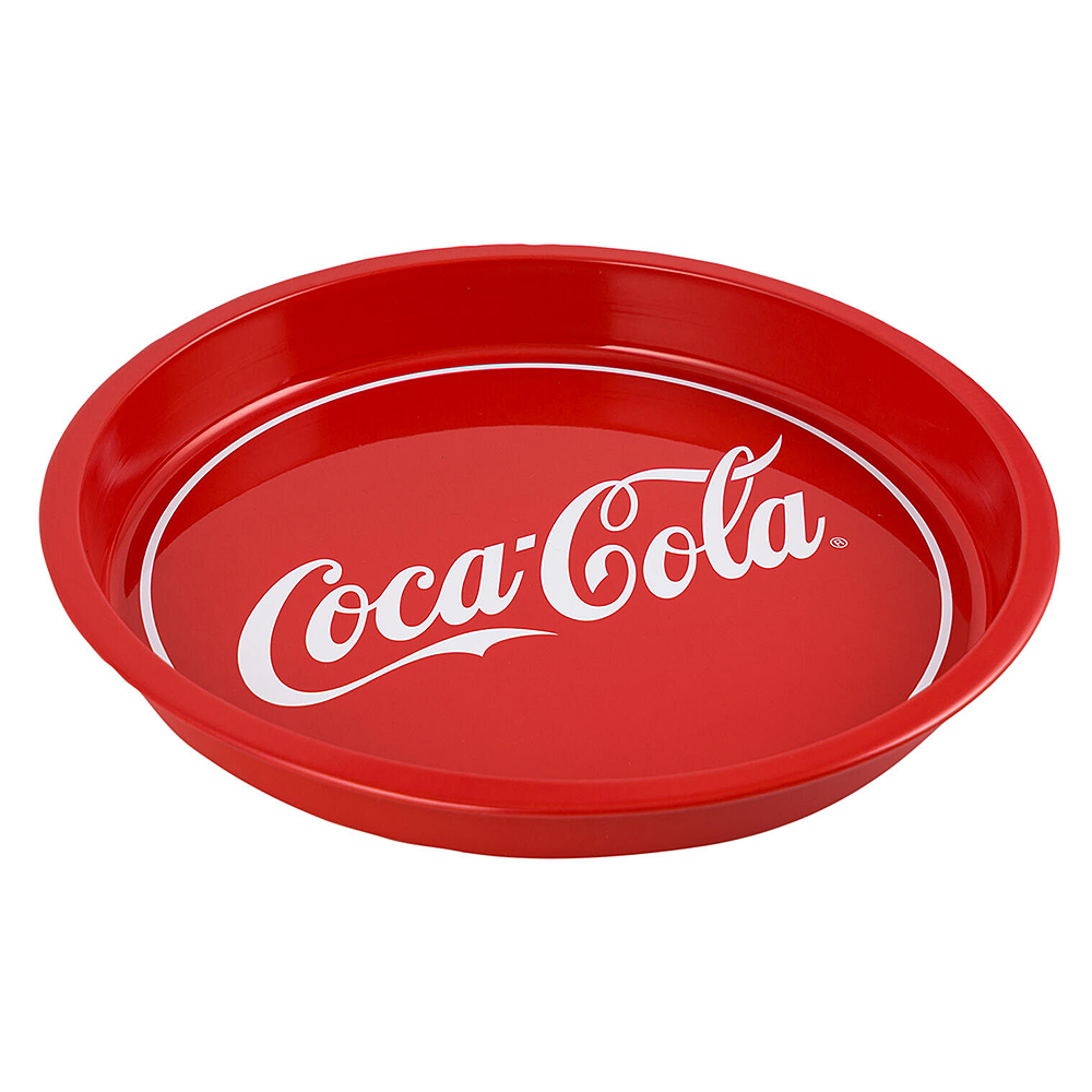 COKE ティン トレイ Coca-Cola Round
