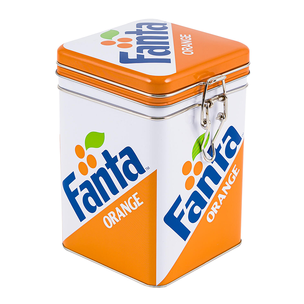 ティン キャニスター Fanta Orange Rectangular