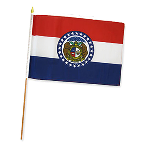 12x18 in スティック フラッグ MISSOURI