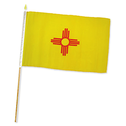 12x18 in スティック フラッグ NEW MEXICO
