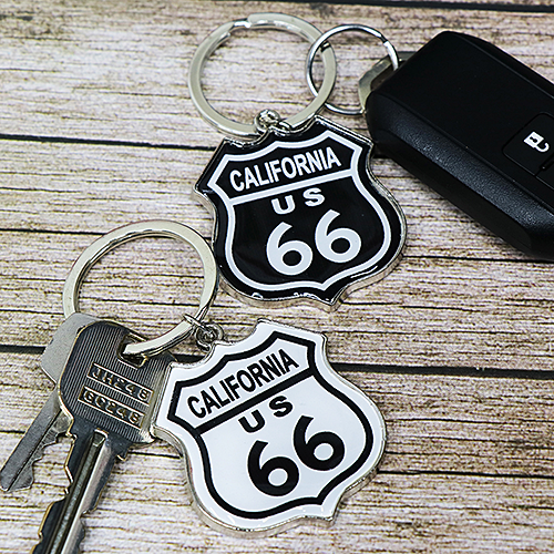 RT 66 メタル キーリング ROUTE 66 CALIFORNIA