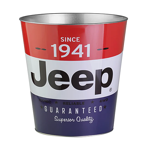 メタル トラッシュ ビン JEEP
