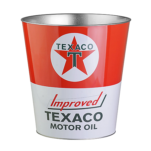 メタル トラッシュ ビン TEXACO
