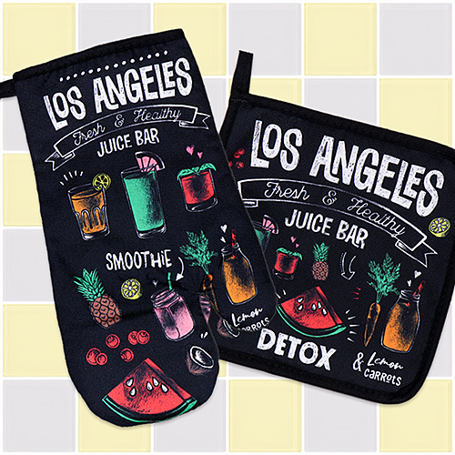オーブン ミトン ＆ ポット ホルダー LA DETOX
