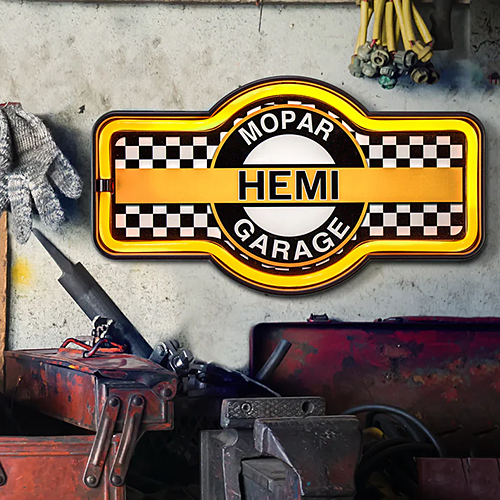 LED ロープ ネオン サイン CHRYSLER MOPAR HEMI GARAGE マーキー
