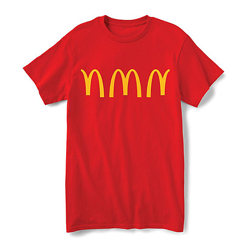 マクドナルド Tシャツ トラディショナル フィット Red Arches Repeat レッド