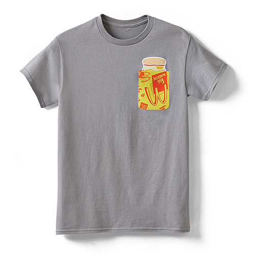 マクドナルド Tシャツ ユニセックス Egg McMuffin Iconic Wrapper グレー