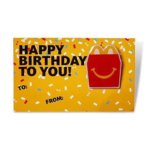 マクドナルド ピンバッジ Happy Birthday