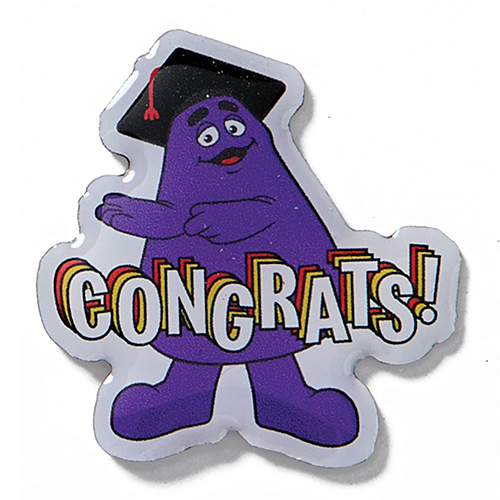マクドナルド ピンバッジ Congrats Graduate Grimace